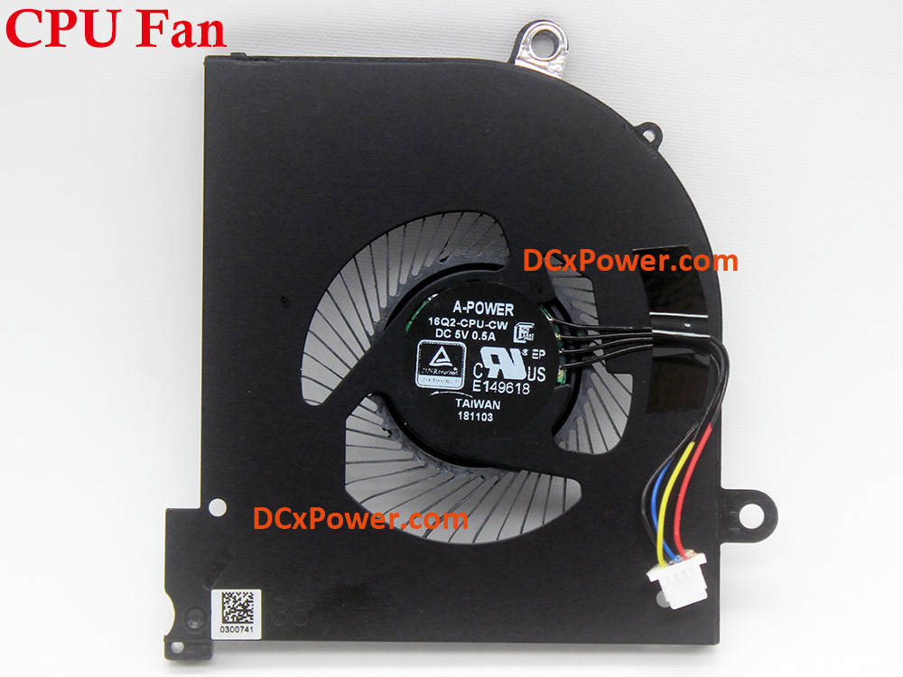 (image for) Laptop Internal Fan for MSI WS65 GS65 P65 8RD 8RE 8RF 8SK 8SL MS-16Q2 MS-16Q3 Series CPU GPU Cooling Inside Left Right Cooler Assembly Genuine